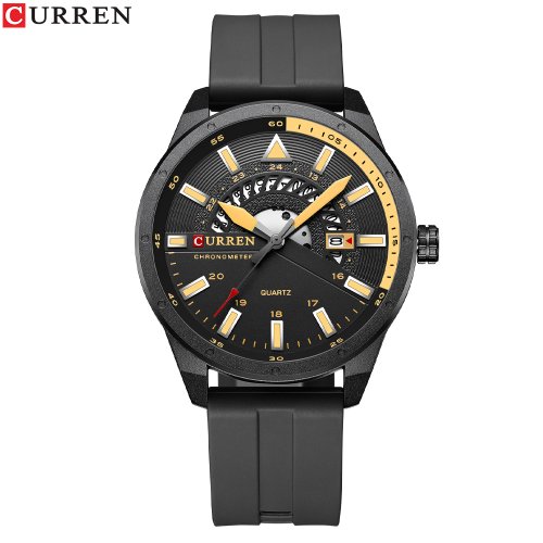 Bild von CURREN Mode Männer Uhr Top Marke Luxus Wasserdichte Sport Herren Uhren Silikon Automatische Datum Militär Armbanduhr