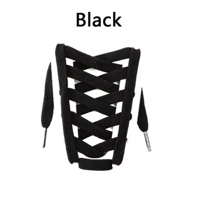 Image de Lacets de Basket Robustes et Durable - Noir Classique