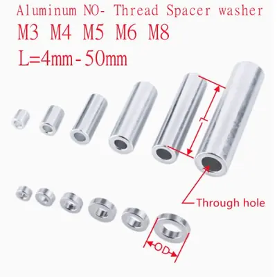 Image de Rondelles Plates en Aluminium - M3 à M8, 10 Pièces