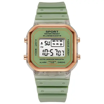 Image de Montre LED Transparente Multicolore pour Femmes