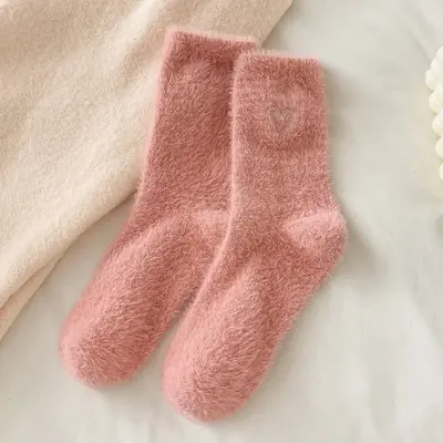 Image de Chaussettes en Fourrure de Vison Chaudes pour Femme