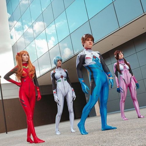 Bild von Asuka Cosplay Kostüm – Anime-Style Zentai Anzug für Erwachsene