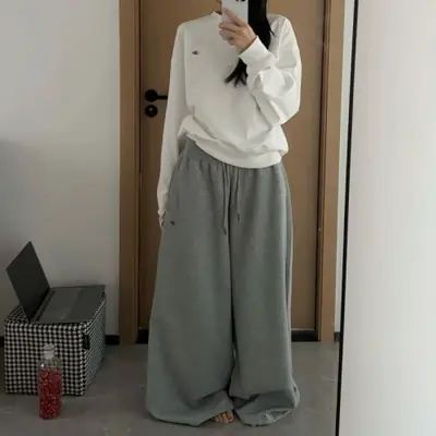 Image de Pantalon Y2K Large Lâche Imprimé Gothique