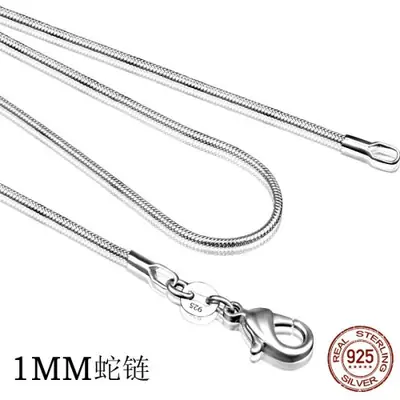 Image de Collier Serpent Argent 925 - Élégant & Raffiné