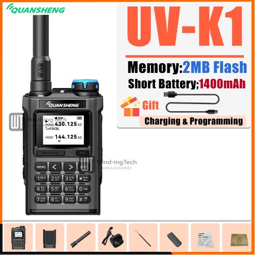 Immagine di Quansheng UV K1 Mini: Walkie Talkie Potente e Compatta per Ogni Avventura