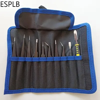 Image de Pincettes ESD Antistatiques - Précision Industrielle
