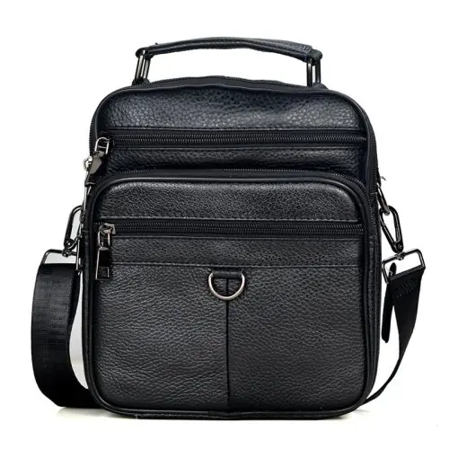 Image de Sac Business Homme en Cuir Véritable - Élégant & Fonctionnel