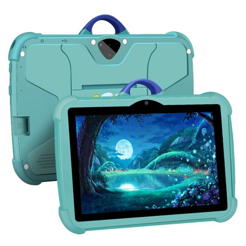 Afbeelding van 7-inch Kinder Tablet met 5G WiFi, 4GB RAM, 64GB ROM en Dubbele Camera - Android 13 voor Kinderen