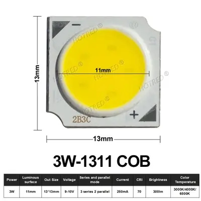 Image de LED COB 3W à 36W - Éclairage Puissant pour Projecteurs & Downlights