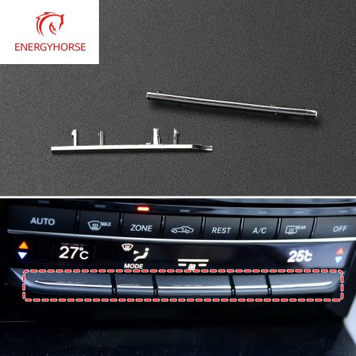 Immagine di Kit Decorativo per Console Centrale Aria Condizionata Mercedes-Benz Classe E W212 (2008-2015) - Trim in Plastica di Alta Qualità con Illuminazione LED per Modelli E260, E300, E350