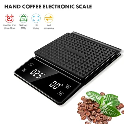 Image de Balance à Café Précise 3kg - Minuterie & Affichage LCD