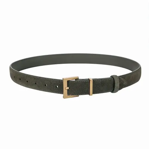 Image de Ceinture en Cuir Véritable à Boucle Carrée - Tendance & Élégante