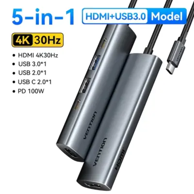 Image de Hub USB-C 9-en-1 4K HDMI & PD 100W
