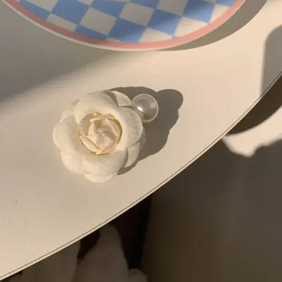 Image de Pinces à cheveux en dentelle cœur rose pour filles