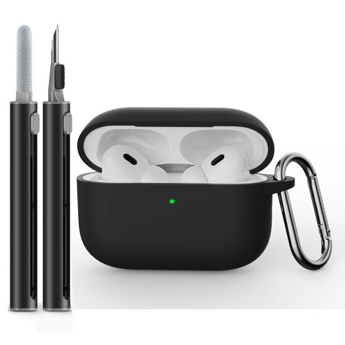 Afbeelding van Zachte Siliconen Beschermhoes voor Apple AirPods Pro 3e Generatie 2025 met Cleaner Kit – Premium Case Cover voor Optimaal Bescherming en Stijl