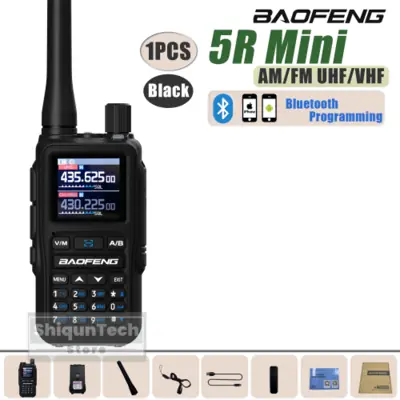 Image de Baofeng 5R Mini Talkie-Walkie Bluetooth Multibande