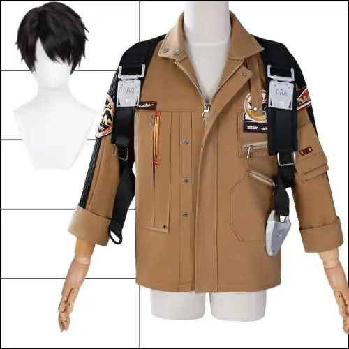 A8 costume sangle perruque