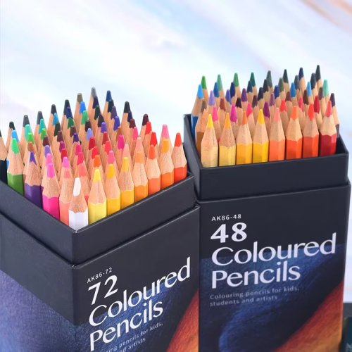 Image de Crayons de Couleur En Bois - 12 à 72 Pièces