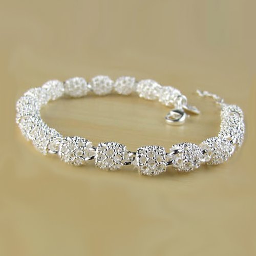 Zdjęcie Elegancka bransoletka z 925 srebra z cyrkonią i geometrycznym łańcuszkiem – modny charm bangle dla kobiet, idealny prezent na Boże Narodzenie