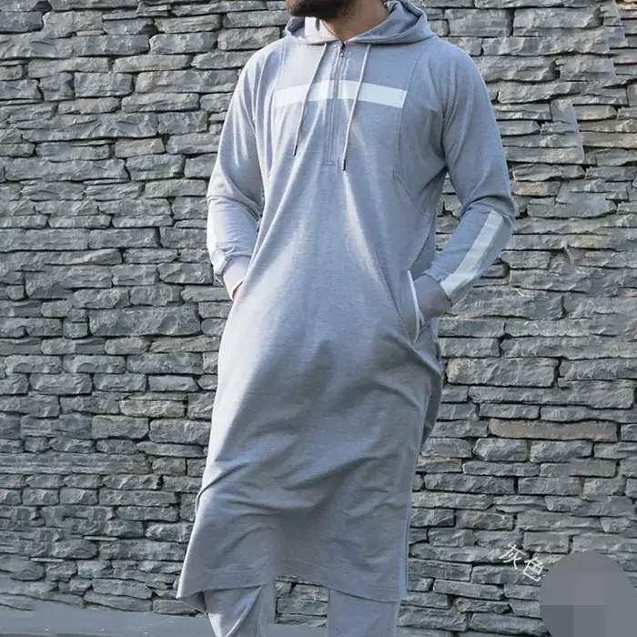 Image de Hoodie Homme Vintage Rayé - Style Décontracté & Confortable