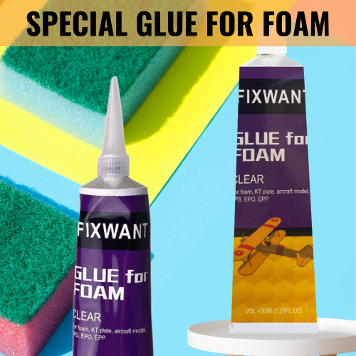 Zdjęcie Naturalny, uniwersalny klej w piance 30 ml – mocne, wodoodporne klejenie do drewna, metalu, papieru, tkanin i pianek
