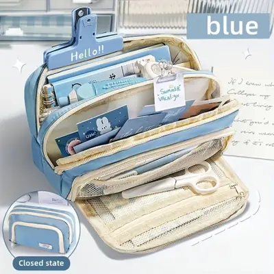 Image de Trousse Multicouche Grande Capacité - Organisez Tout en Style