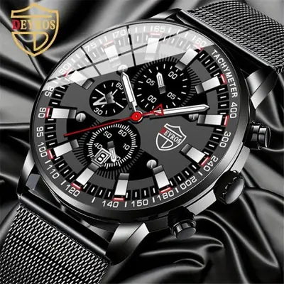 Image de Montre Homme Élégante avec Calendrier - Style Business & Sport