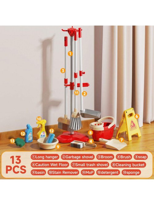 13 piezas rojo
