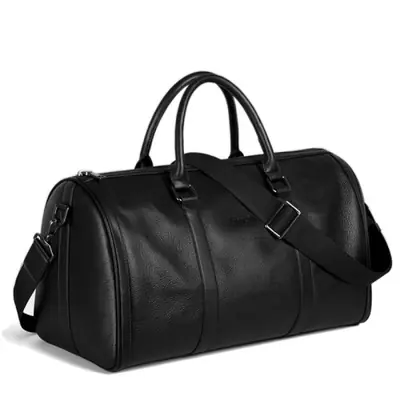 Image de Sac de Voyage en Cuir Vintage pour Hommes - Grand Format