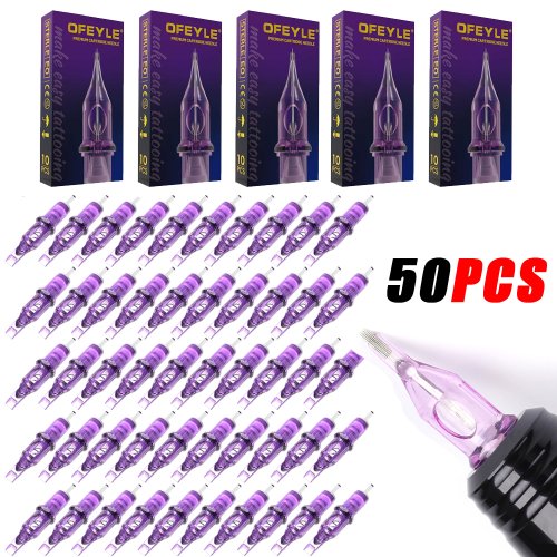Afbeelding van Steriele Tattoo Naalden voor Professionele Permanent Make-up – 50, 20 of 10 stuks in Individuele Verpakking