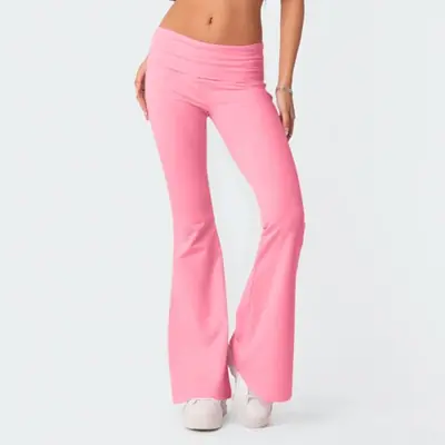 Image de Leggings Évasés Taille Haute - Style Sport & Décontracté