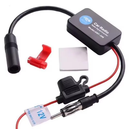 Bild von Universeller FM-Signal-Verstärker für Auto-Radio – Anti-Störung, Antennen-Booster mit Hochleistungsverstärkung für klare UKW-Empfangsqualität
