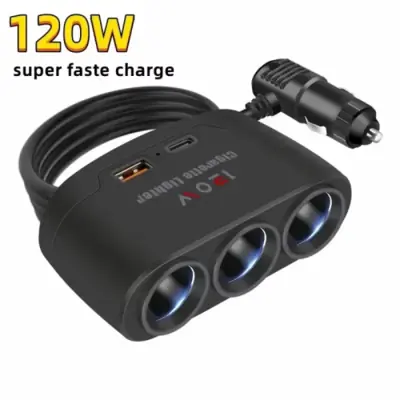 Image de Chargeur Voiture 128W Multi-Ports PD + QC 3.0