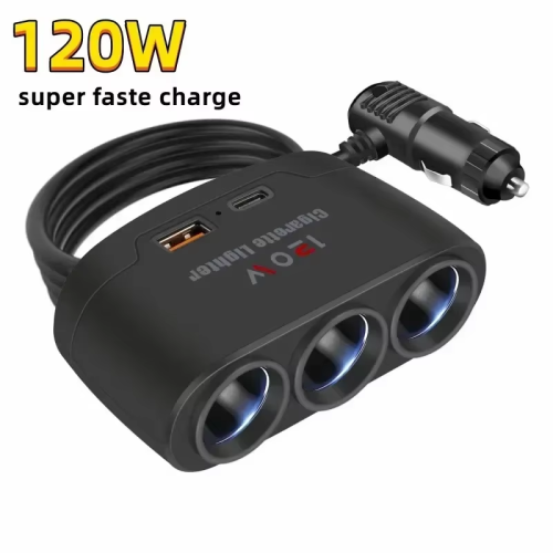 Immagine di Caricabatterie Auto 128W con Splitter Multi-Porte