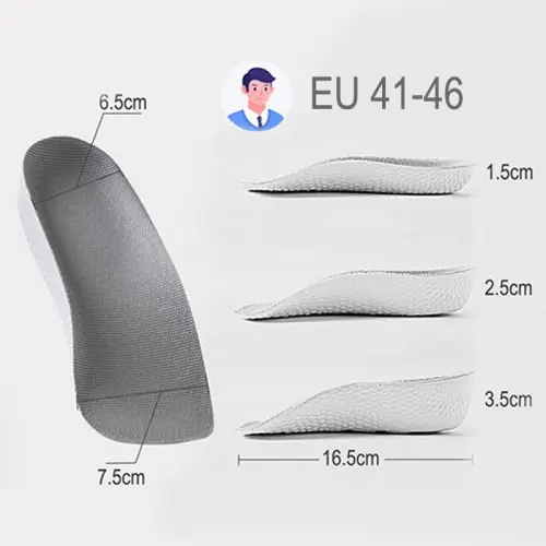 Image de Semelles Orthopédiques Hauteur +7cm - Confort & Soutien