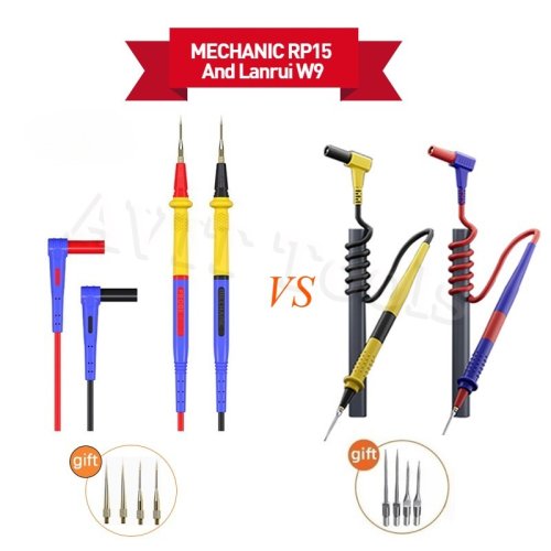 Bild von MECHANIC RP15/Lanrui W9 Edelstahl-Multimeter-Stiftdraht, austauschbare Spitze, universelle Nadel mit feiner Spitze, weiche Prüfspitze