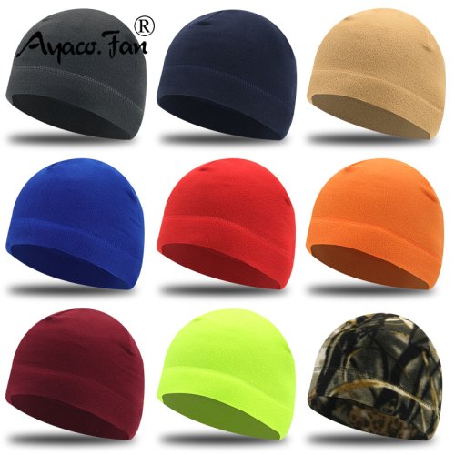 Afbeelding van Effen Beanie Hoed Zachte Polar Fleece Caps voor Herfst Winter Mannen Outdoor Warm Houden Oor Beschermd Meloen Straat Mutsen Vrouwen Hoeden