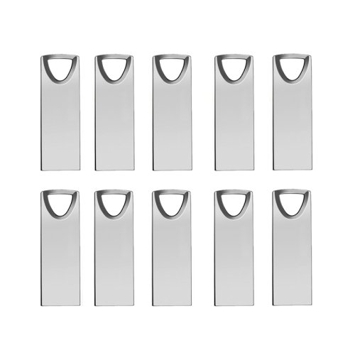 Imagen de 10 unids/lote unidad Flash USB 4GB 8GB 16GB Metal Pen Drive Pendrive 32GB 64GB memoria Stick 128GB regalo personalizado gratis USB 2,0 palos