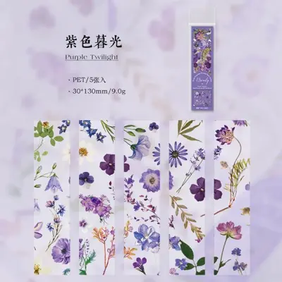 Image de Marque-pages Fleurs des Saisons - Lot de 5