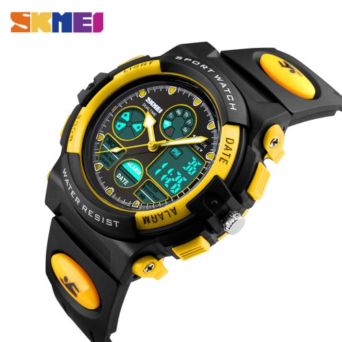 Afbeelding van SKMEI Sport Horloge voor Kinderen met Dubbele Tijdweergave, Waterdicht tot 5 Bar, LED-Backlight, Chronograaf en Alarm – Ideaal voor Jongens en Meisjes