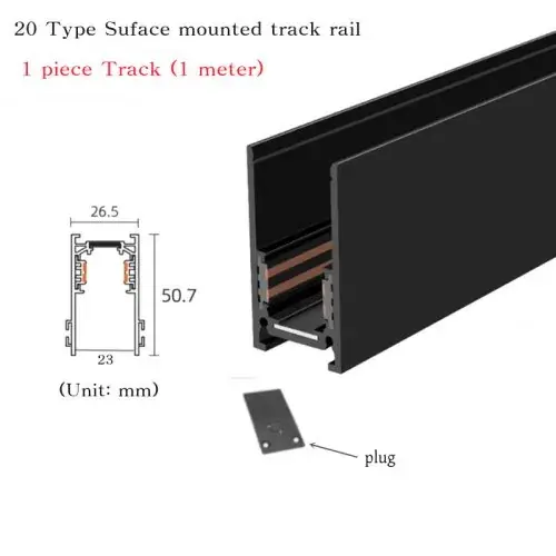 1 pièce Rail en surface