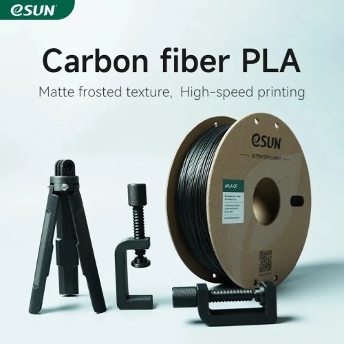 Imagen de Filamento PLA de Fibra de Carbono 1.75mm - Impresión 3D Rápida y Resistente