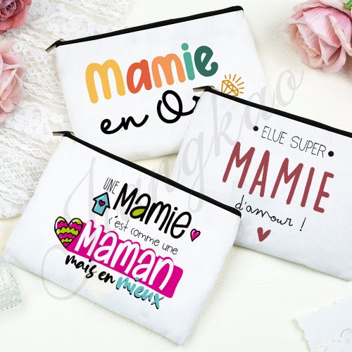 Imagen de Bolsa de Maquillaje Estampada - Regalo Perfecto para Abuela