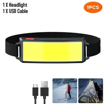 Image de Lampe LED COB Portable - 3 Modes, Recharge USB