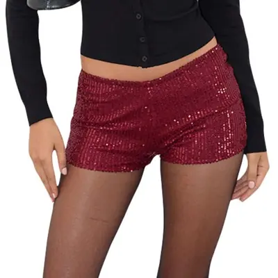 Short Paillettes Femme Tendance Été