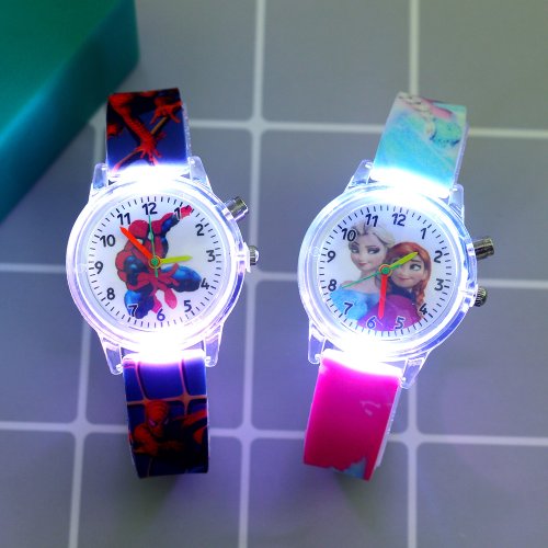 Immagine di Orologio da Polso per Bambini Disney Elsa - Cinturino in Silicone con Luce