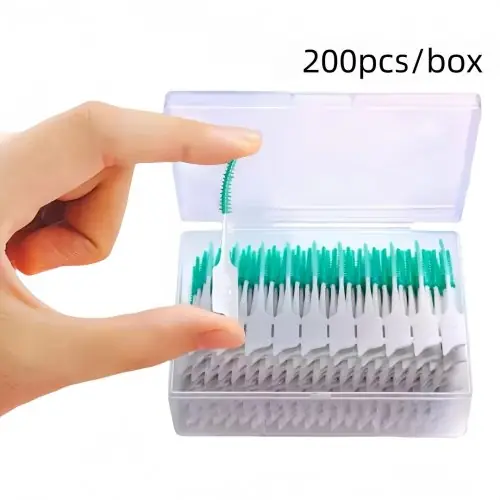 Image de Brosses Interdentaires en Silicone - 200 Pièces
