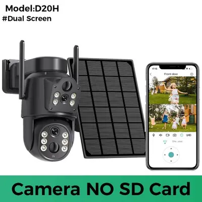 Image de Caméra de Surveillance Solaire 4K avec Batterie Intégrée