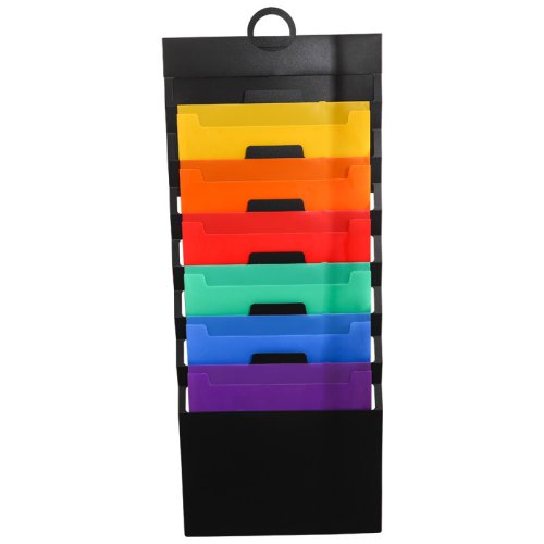 Immagine di Organizer da Parete A4 Arcobaleno – Portadocumenti Pratico e Colorato