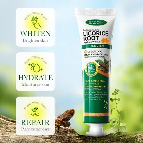 Image de Crème Mains Vitamine C & Réglisse - Hydratation Intense